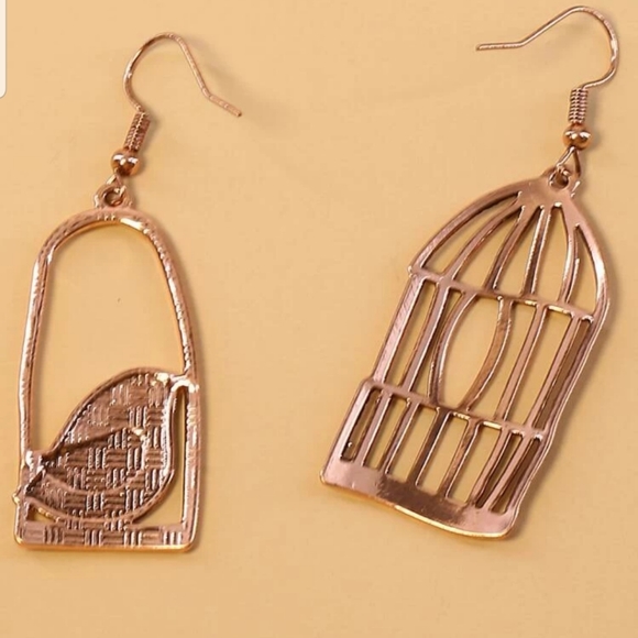 *Sami* Bird Cage Earrings - Picture 3 of 3